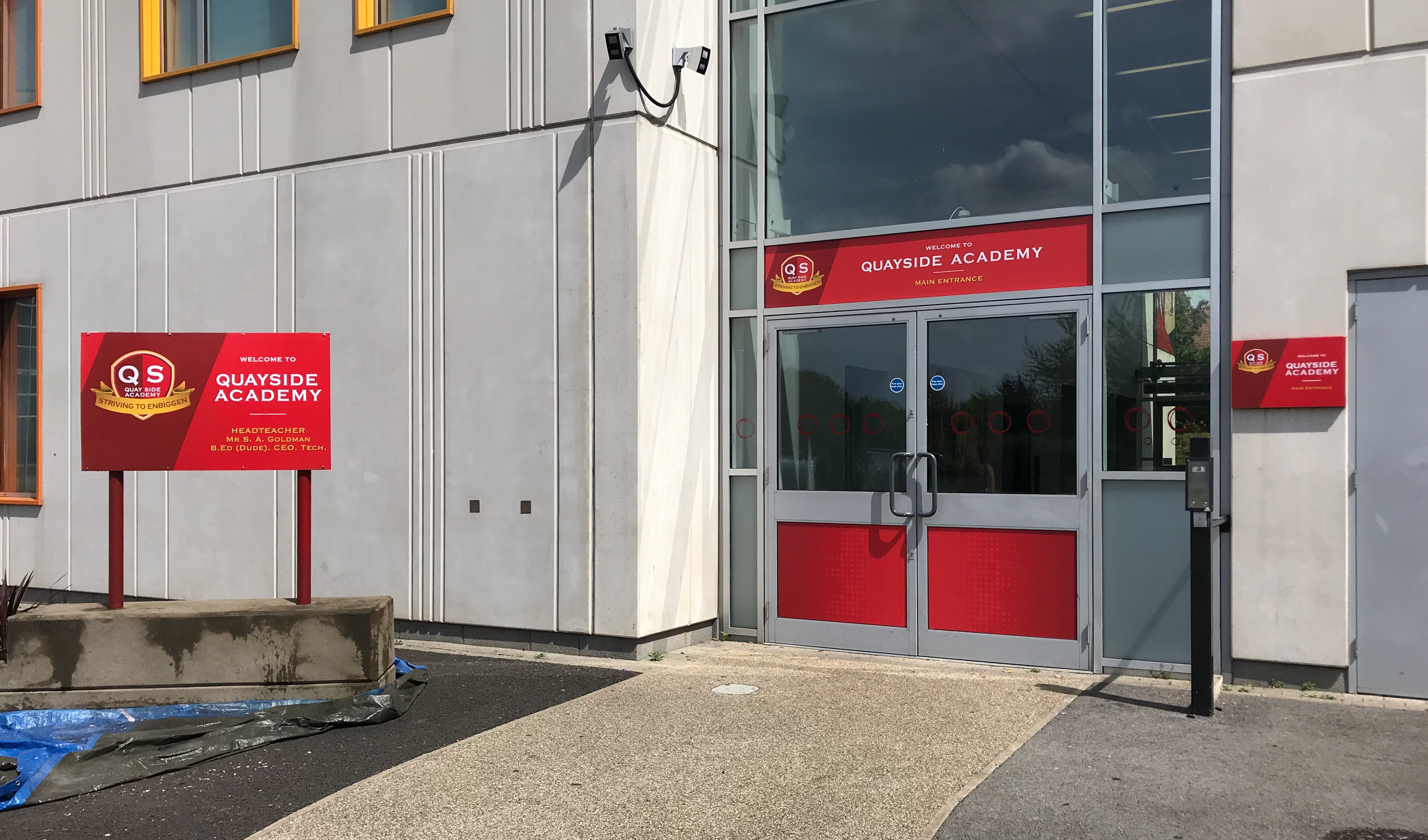 Main Entrance - Signage and Frosting