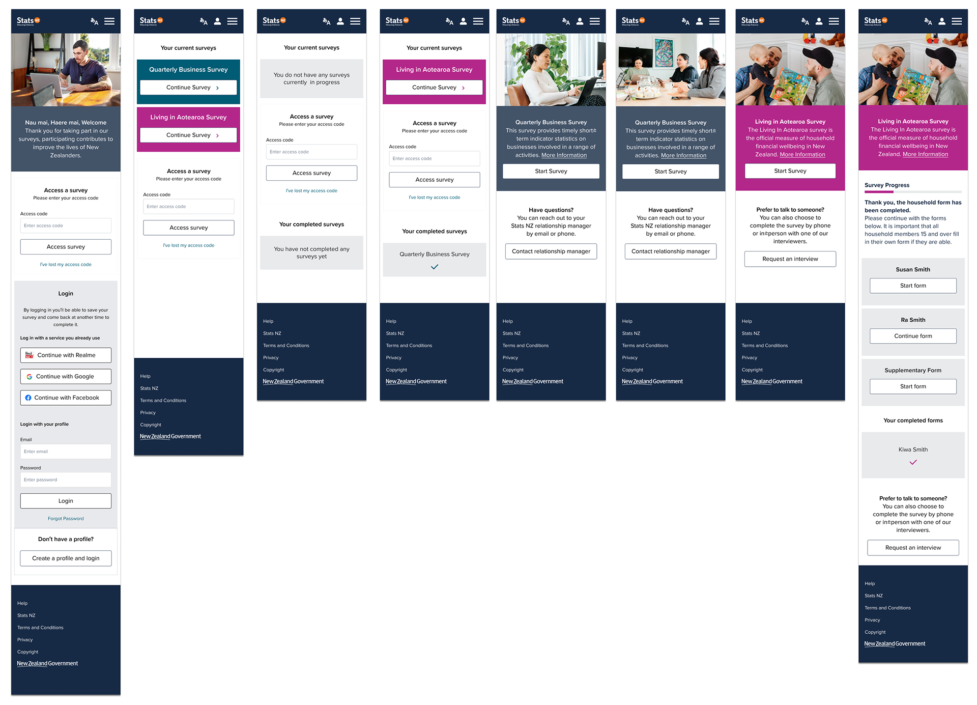 High-fidelity portal designs for mobile