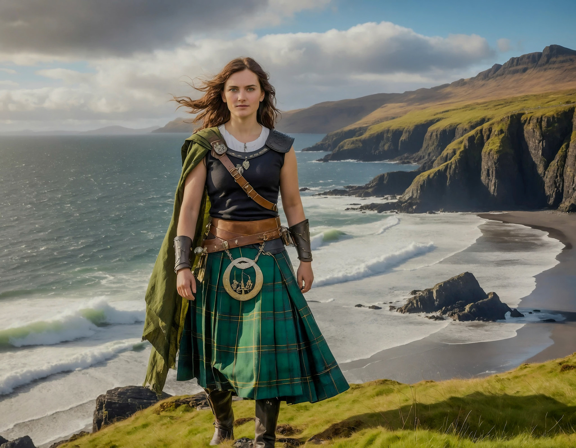 Elspeth MacLeod - Cheerful and optimistic, skilled in medicine and archery