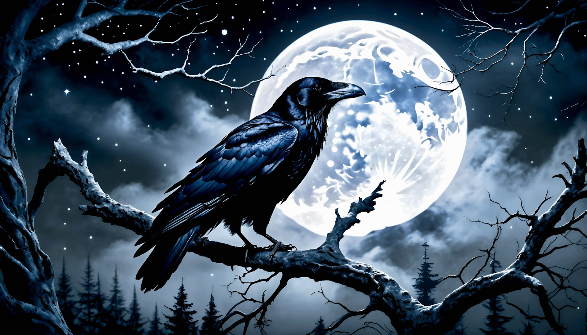 Raven at Night 2