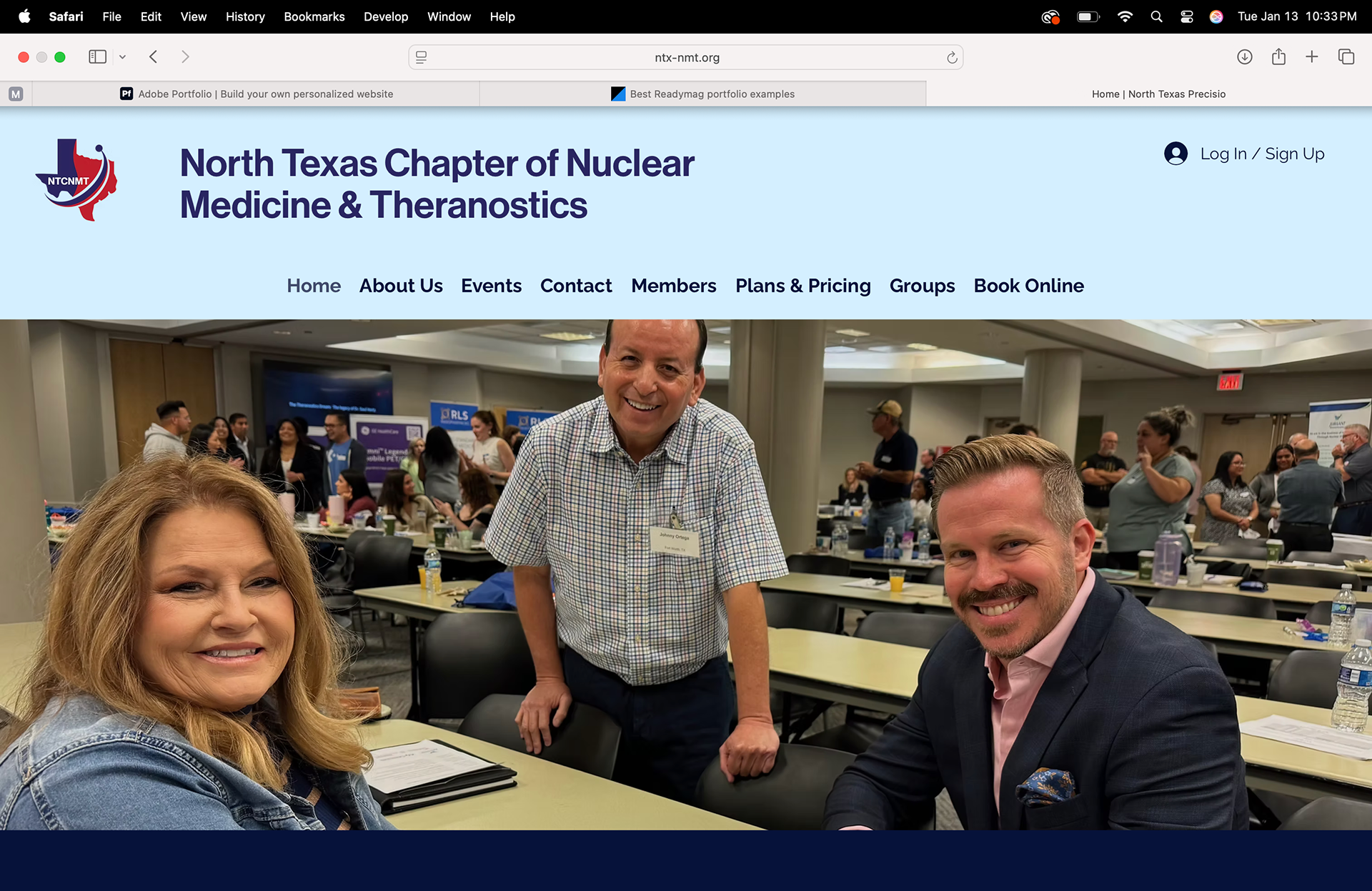 Home Page of the redesigned website