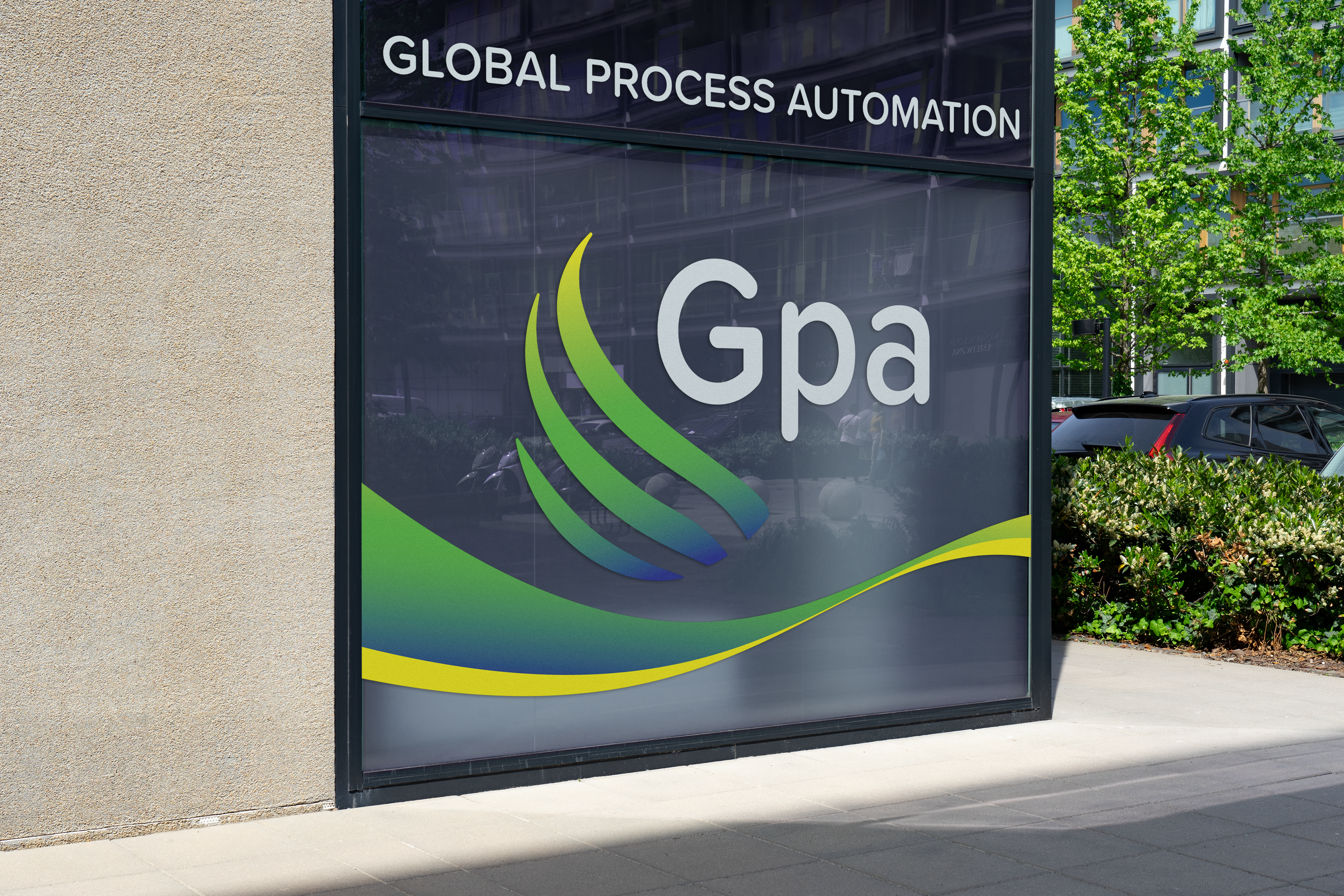 Branding on a window