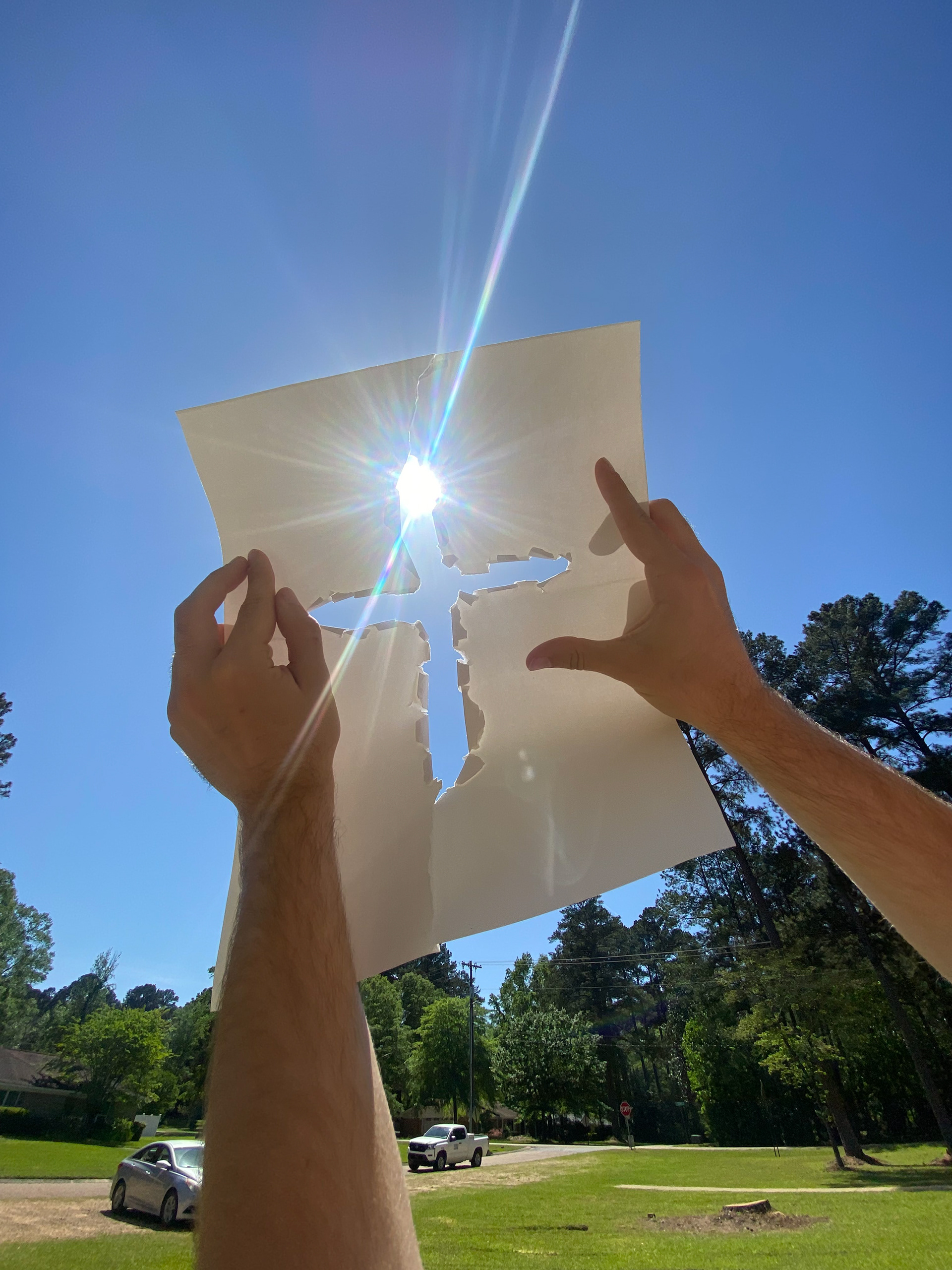 Experiment using light