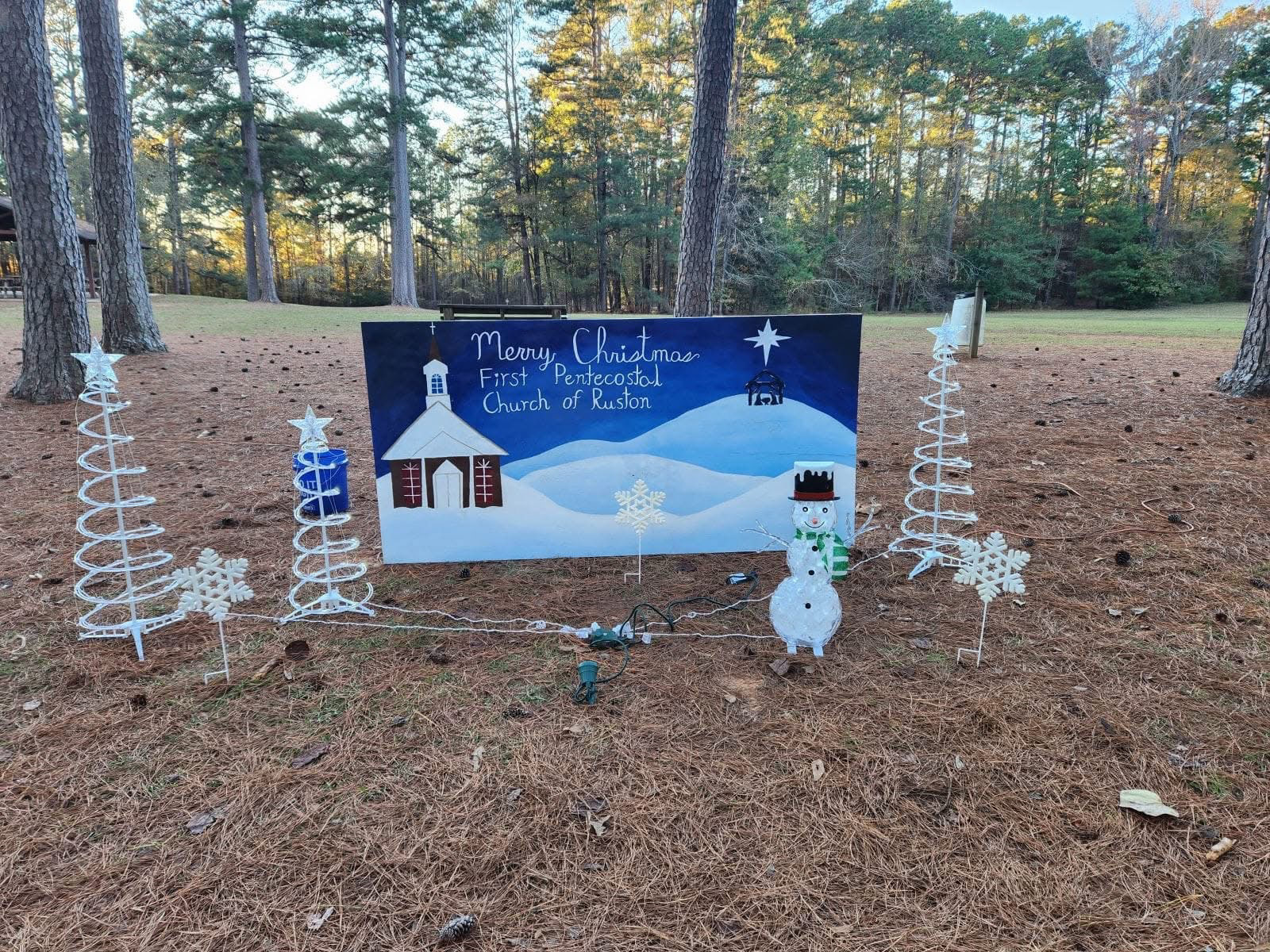 Christmas at the Pines Painting Display (Painted by: Mallory Bogues/Eathan Edge)