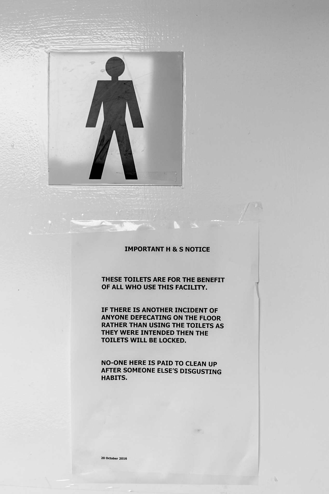 Toilet Notice