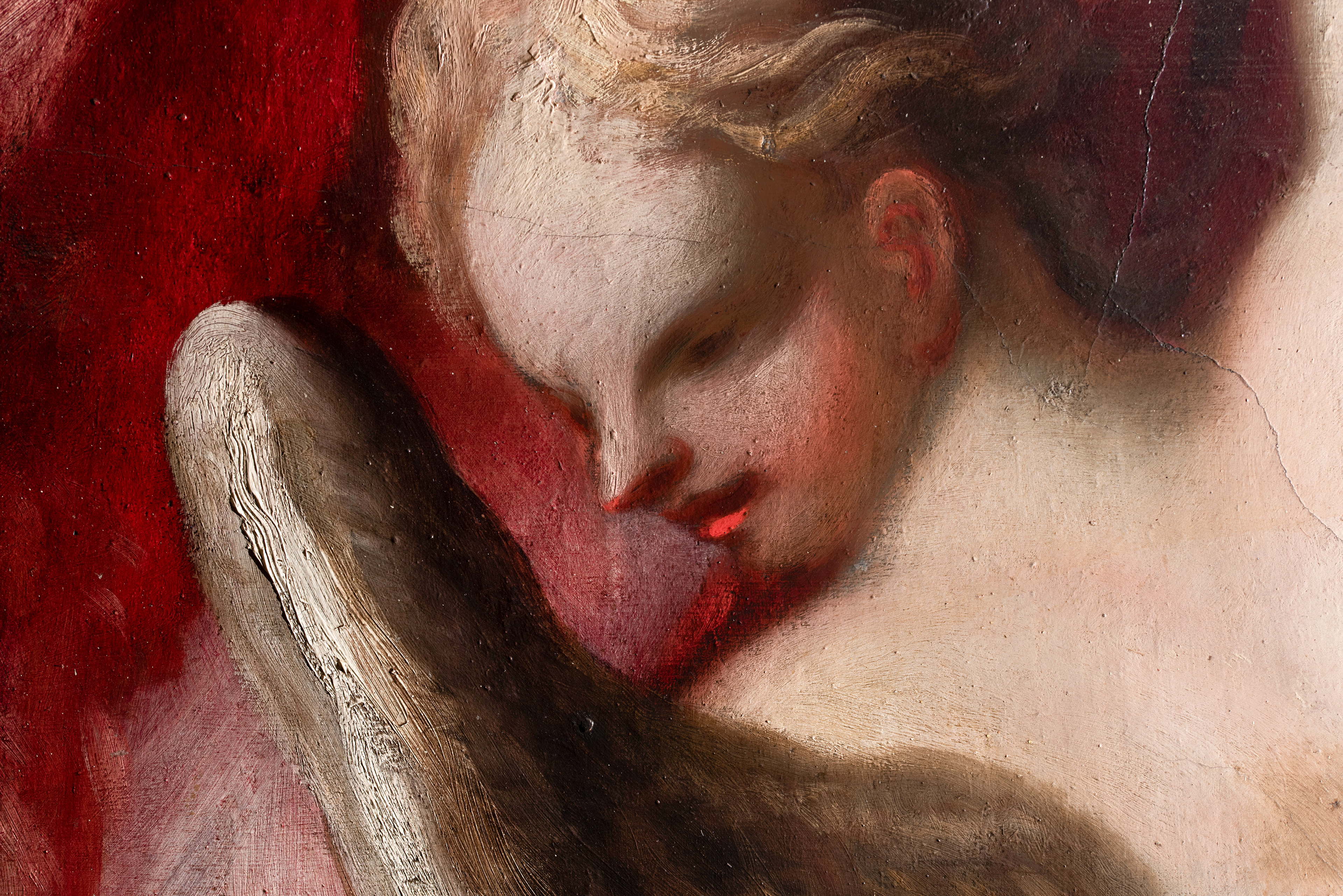 Detail of the wall paintings