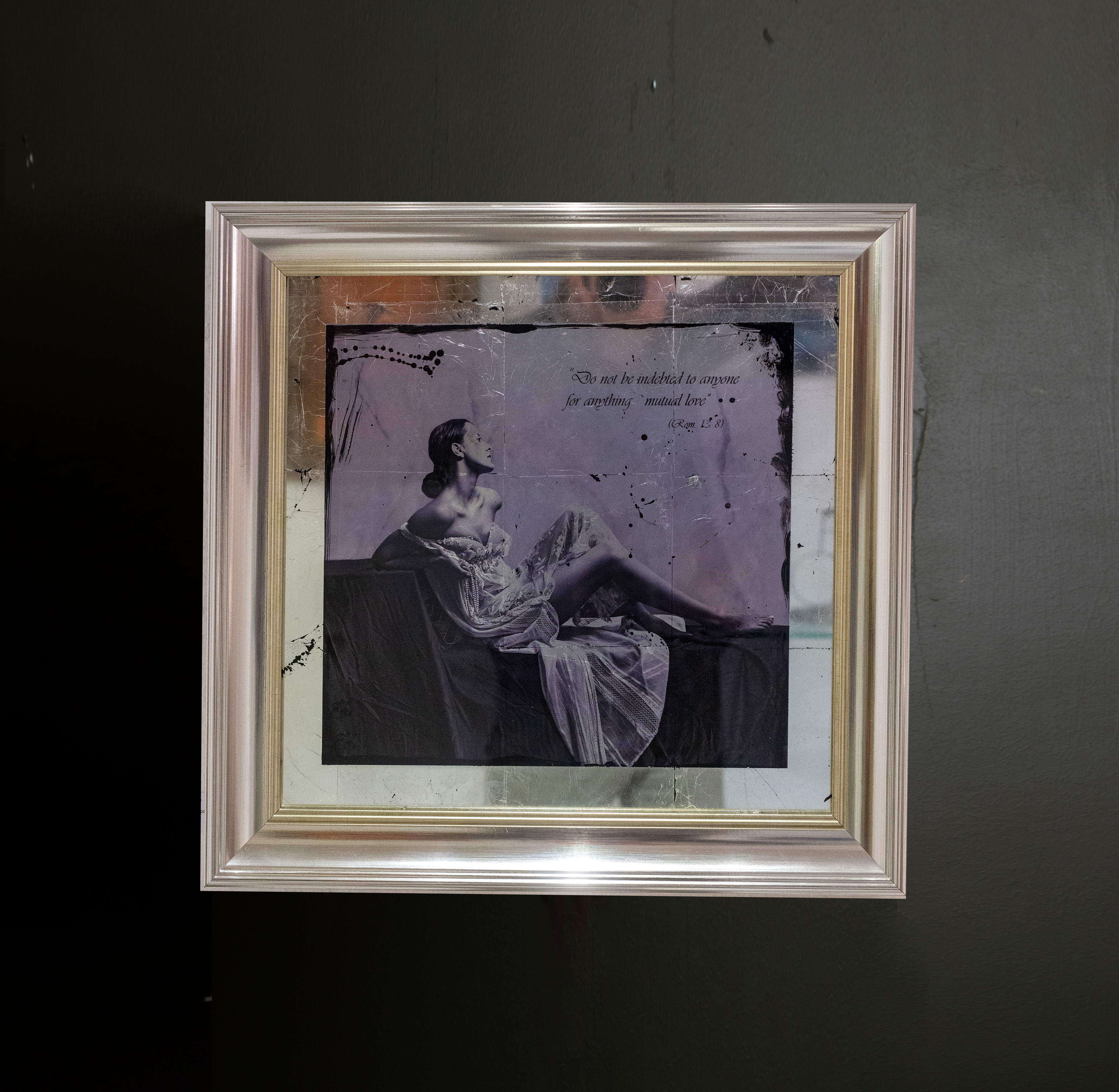"Rom. 13:8", 2020, 47x47 cm