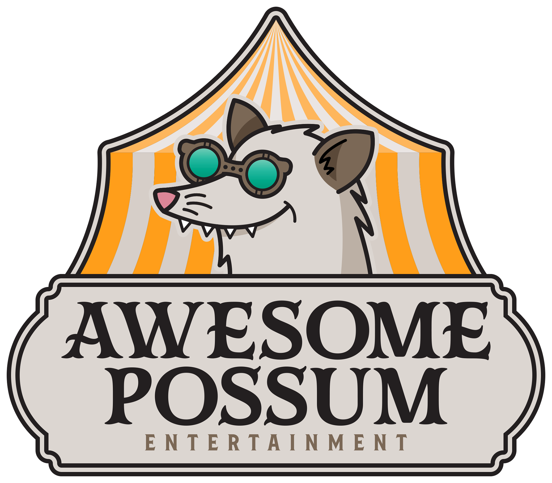 logo divertissement awesome possum - tout droits réservés