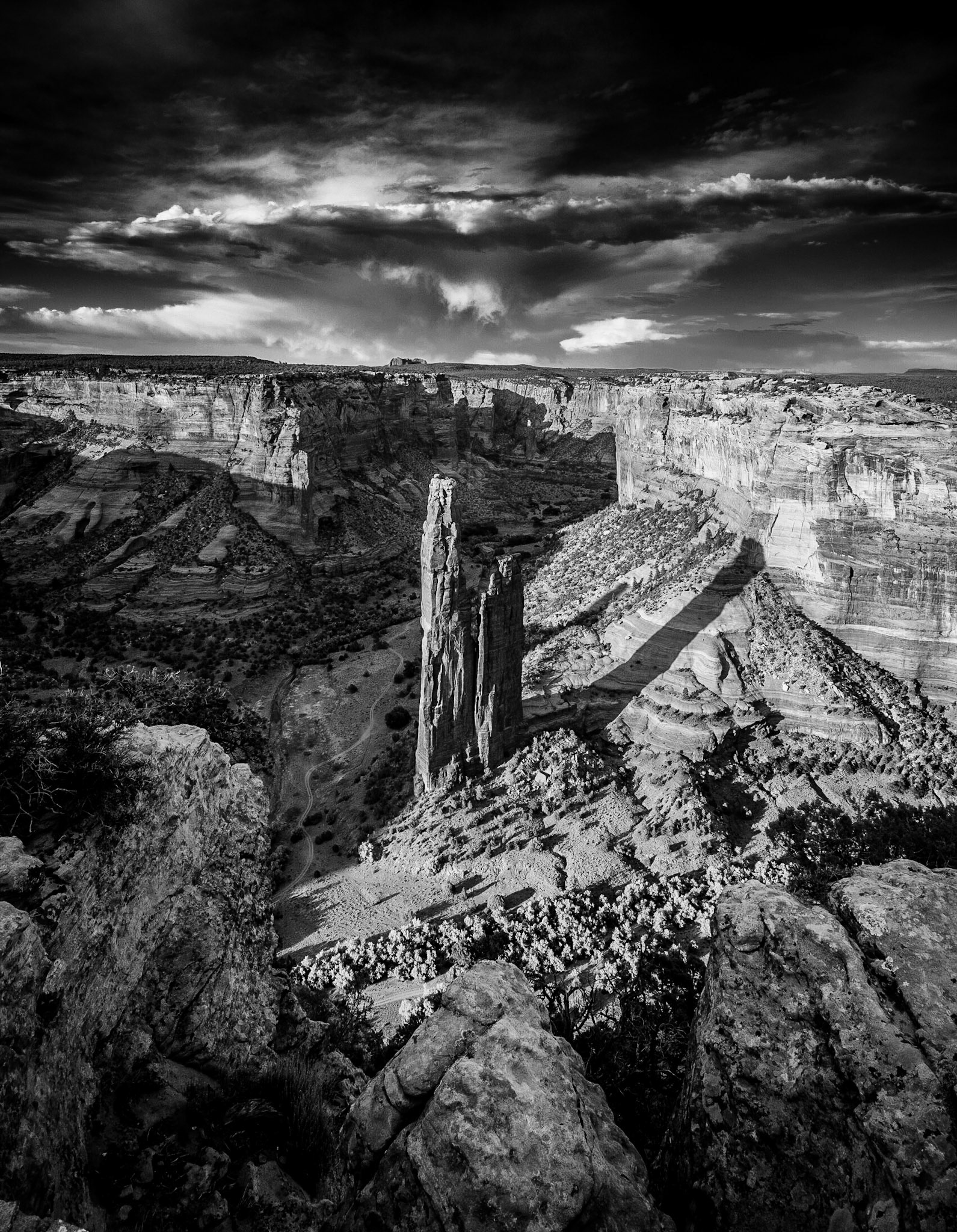 Spider Rock , Canyon de Chelly National Monument, Arizona.