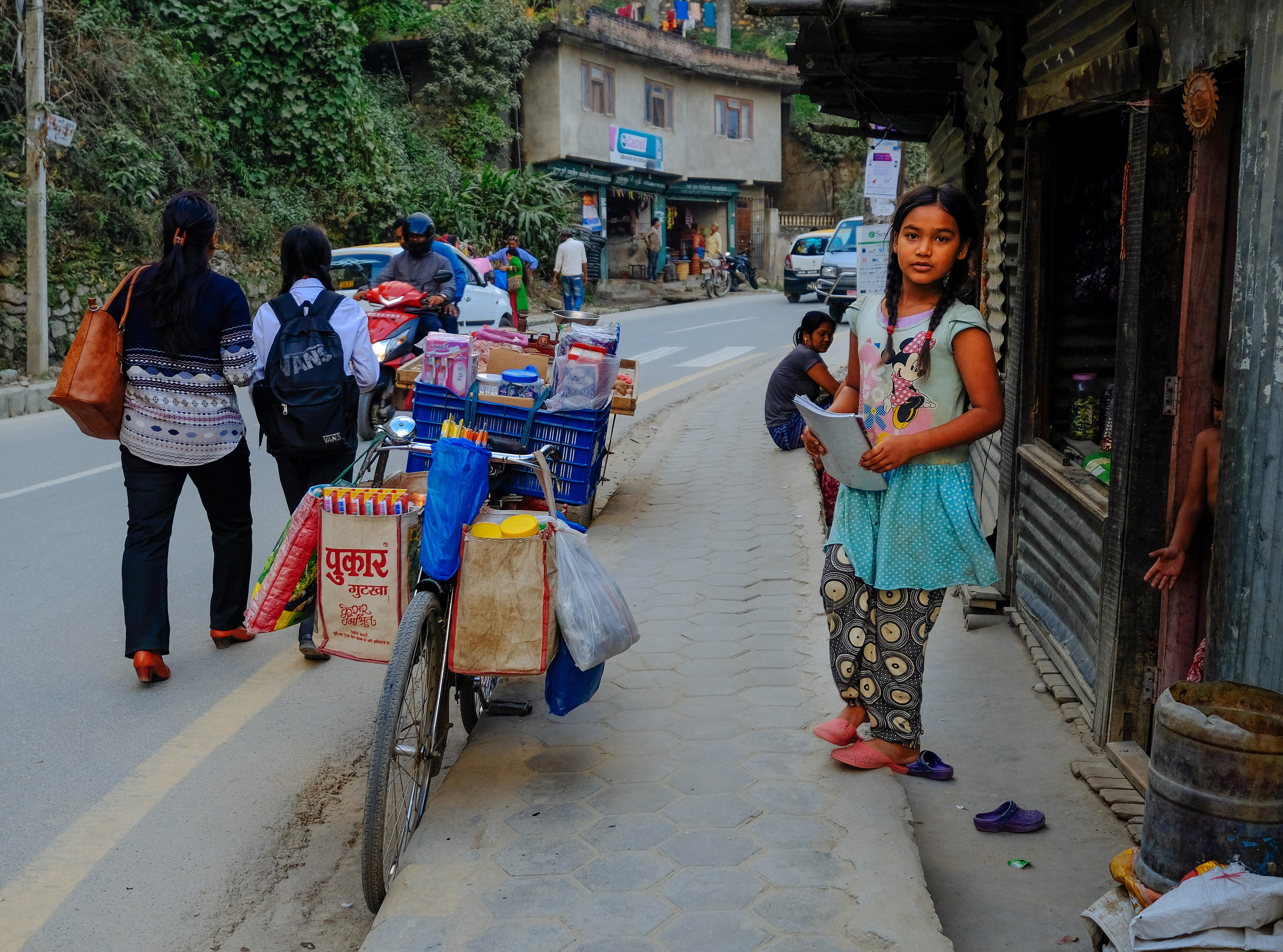 Child stepping forth as I took my photo