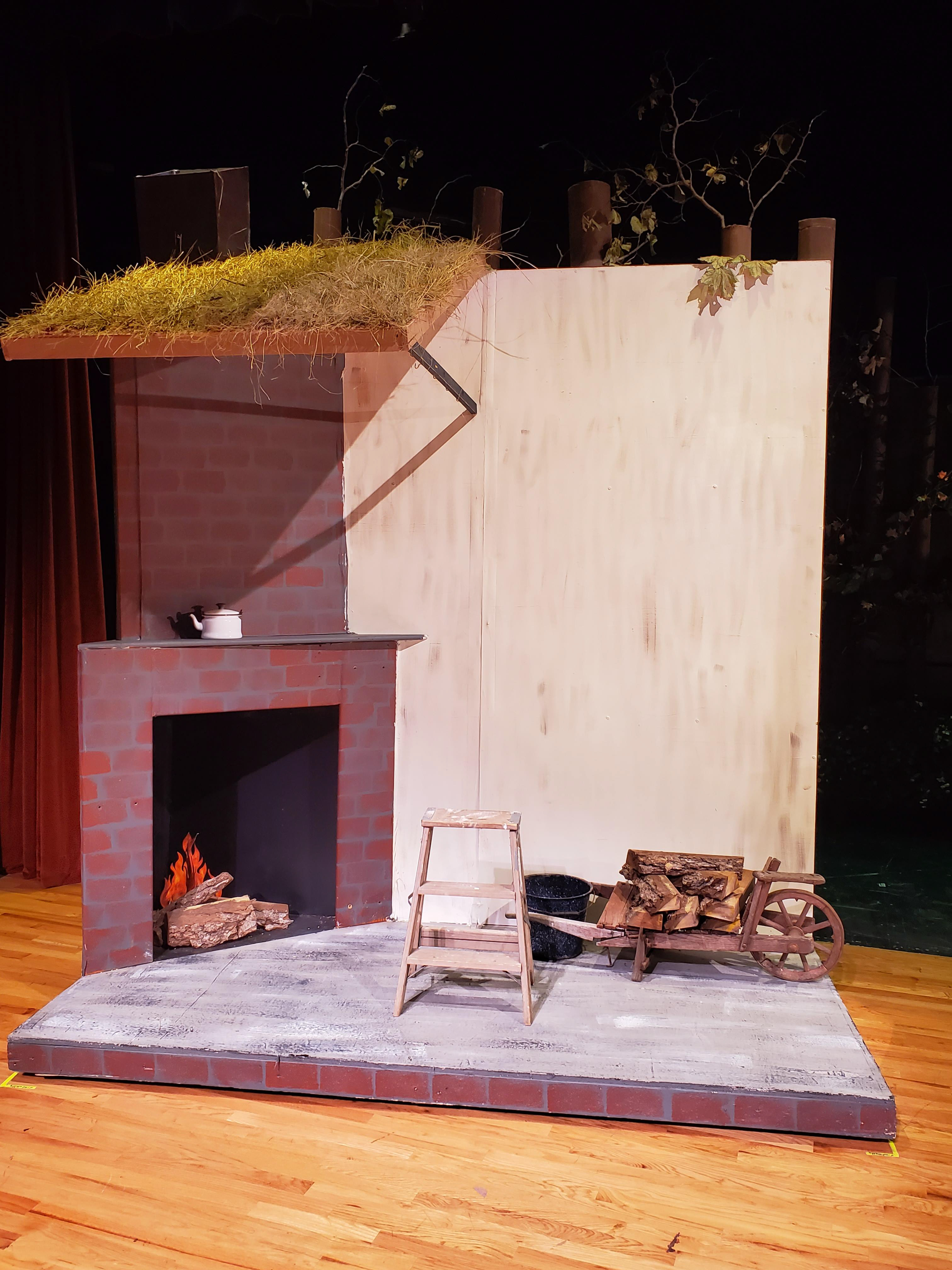 Floor/Wall Aging and Faux Brick Work - Into the Woods - November 2019