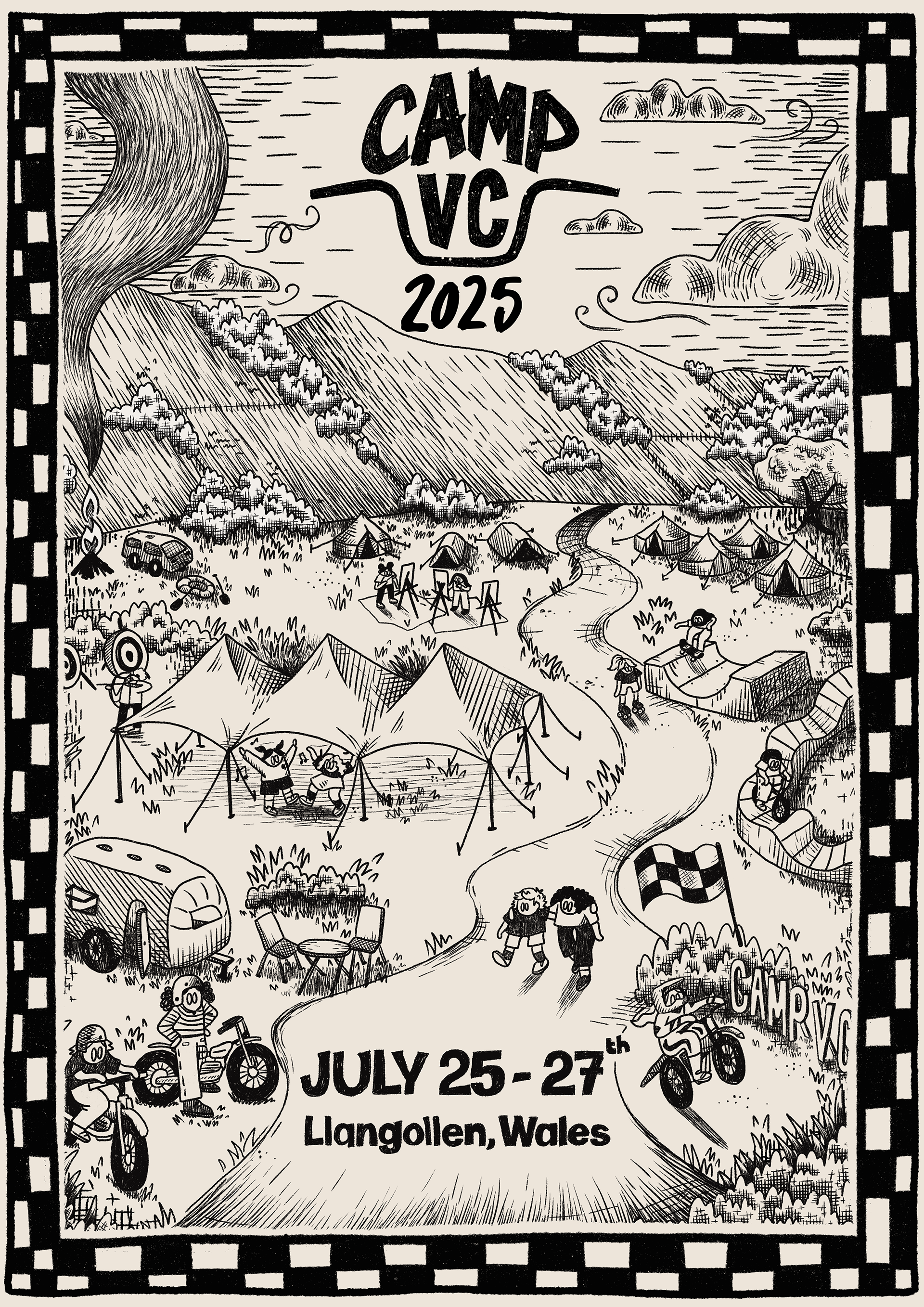 Poster design for Camp VC, 2025.
