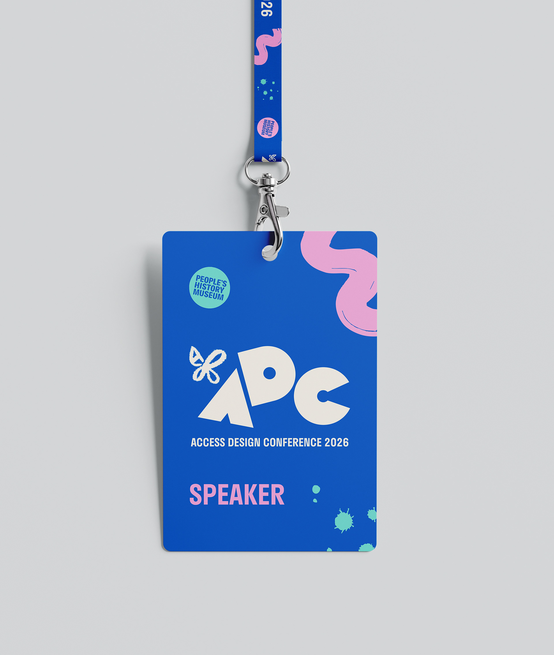 Mock conference brand concept based on accessible design. 