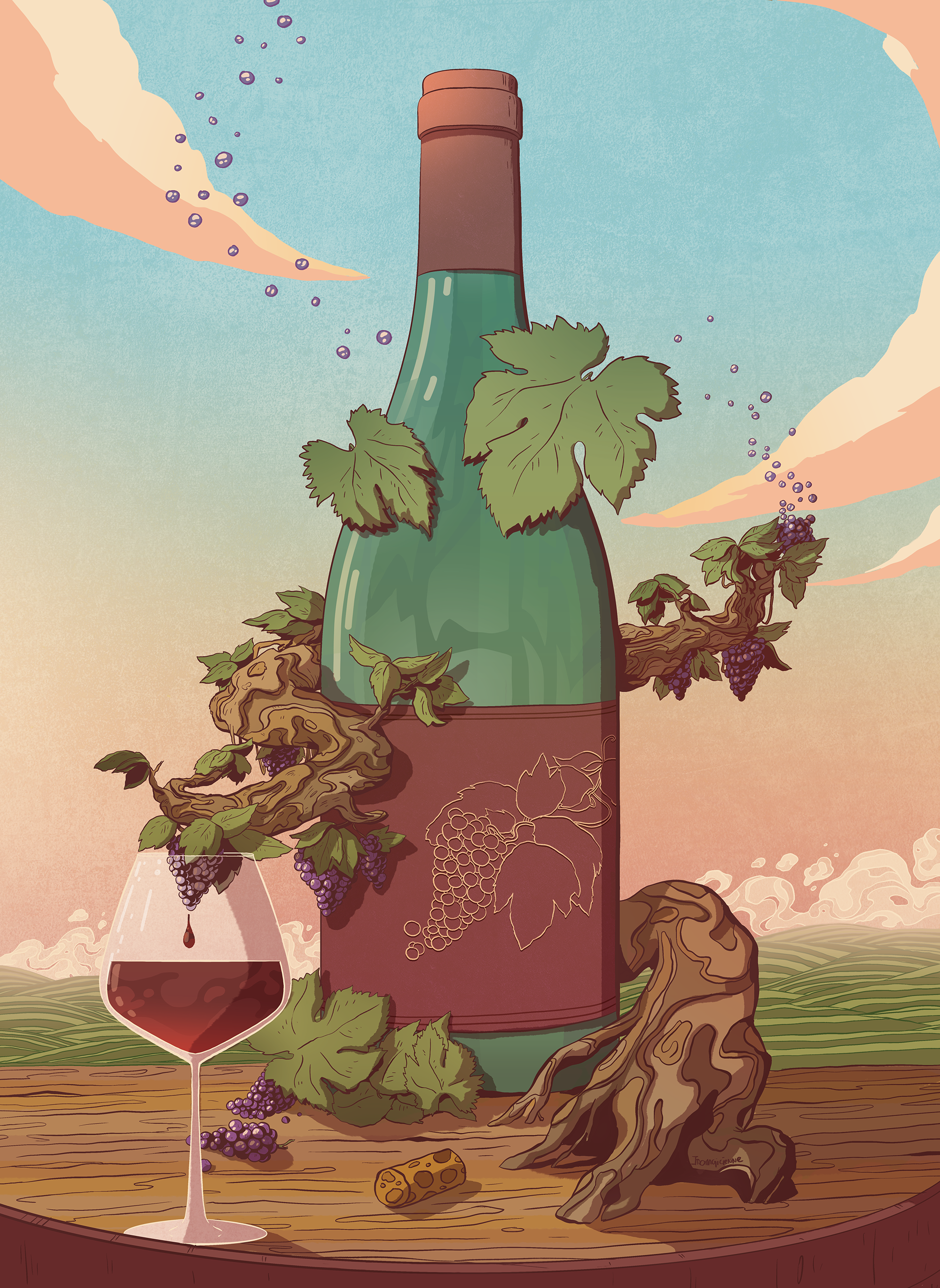 Poster Vignoble