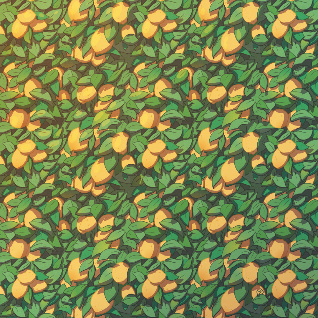 motif répétitif citron