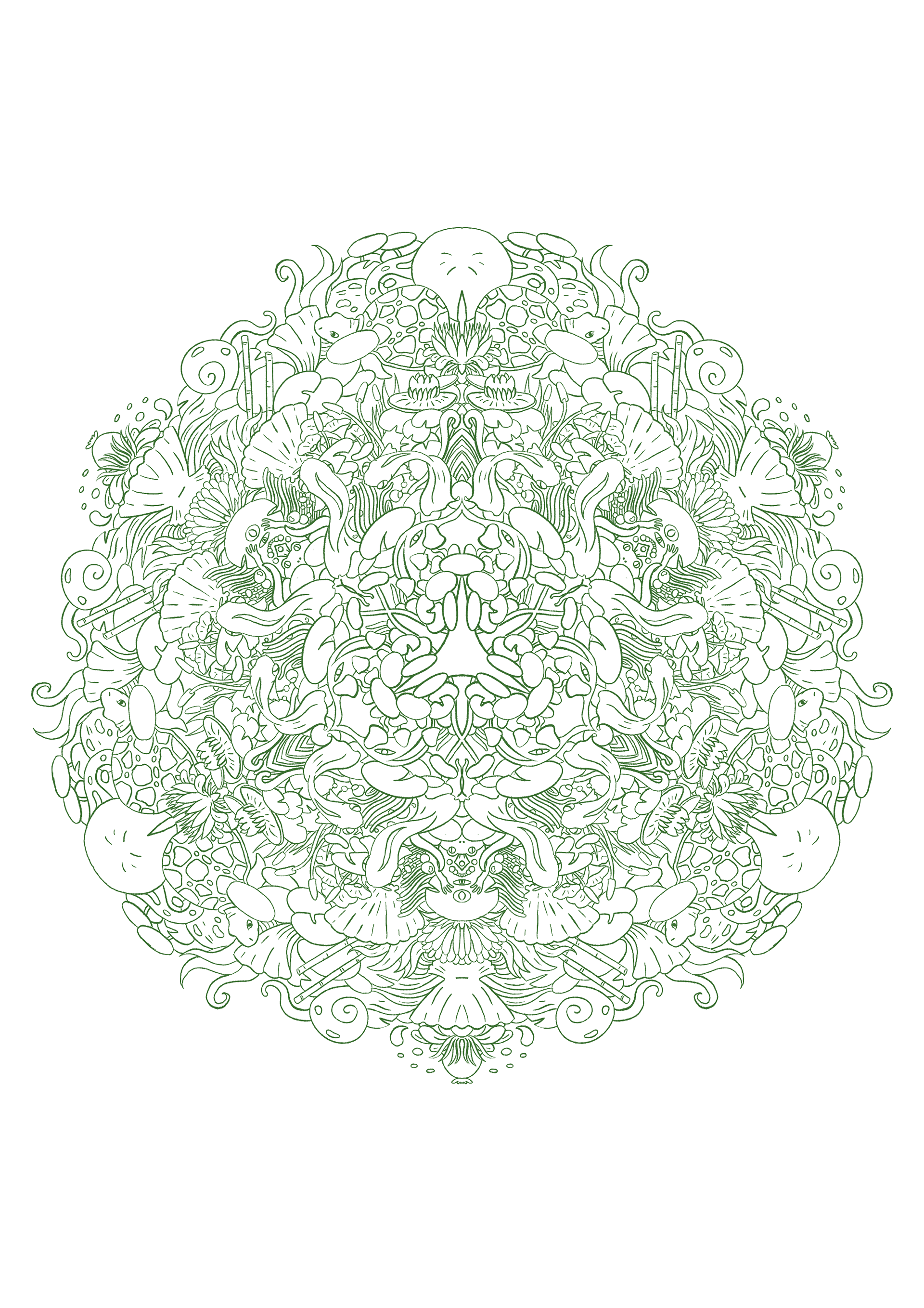 Mandala à colorier