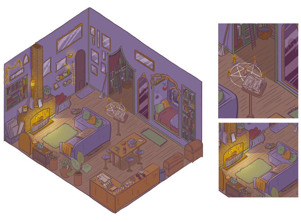 Illustration perspective isométrique