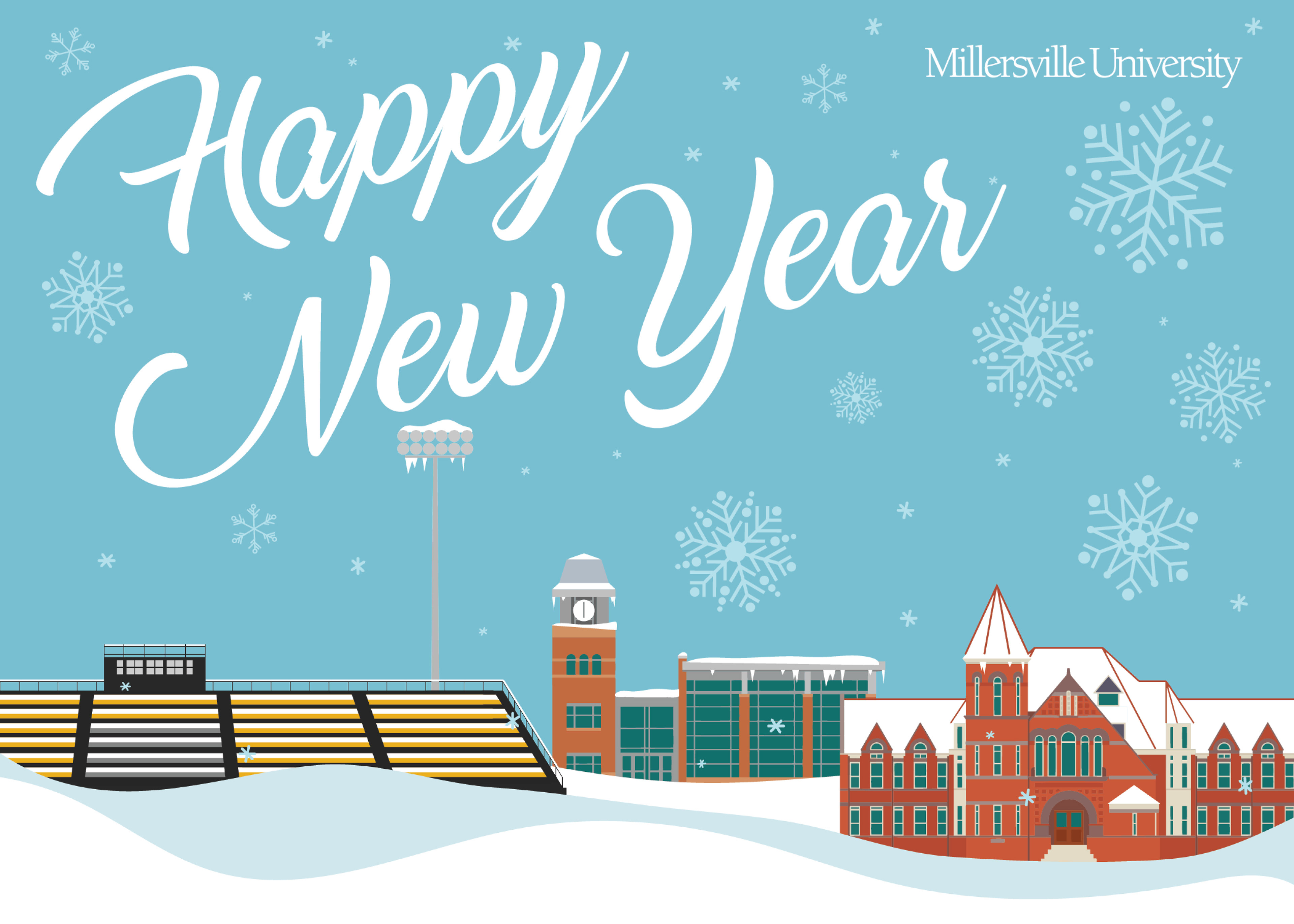 New Year's heading for emails