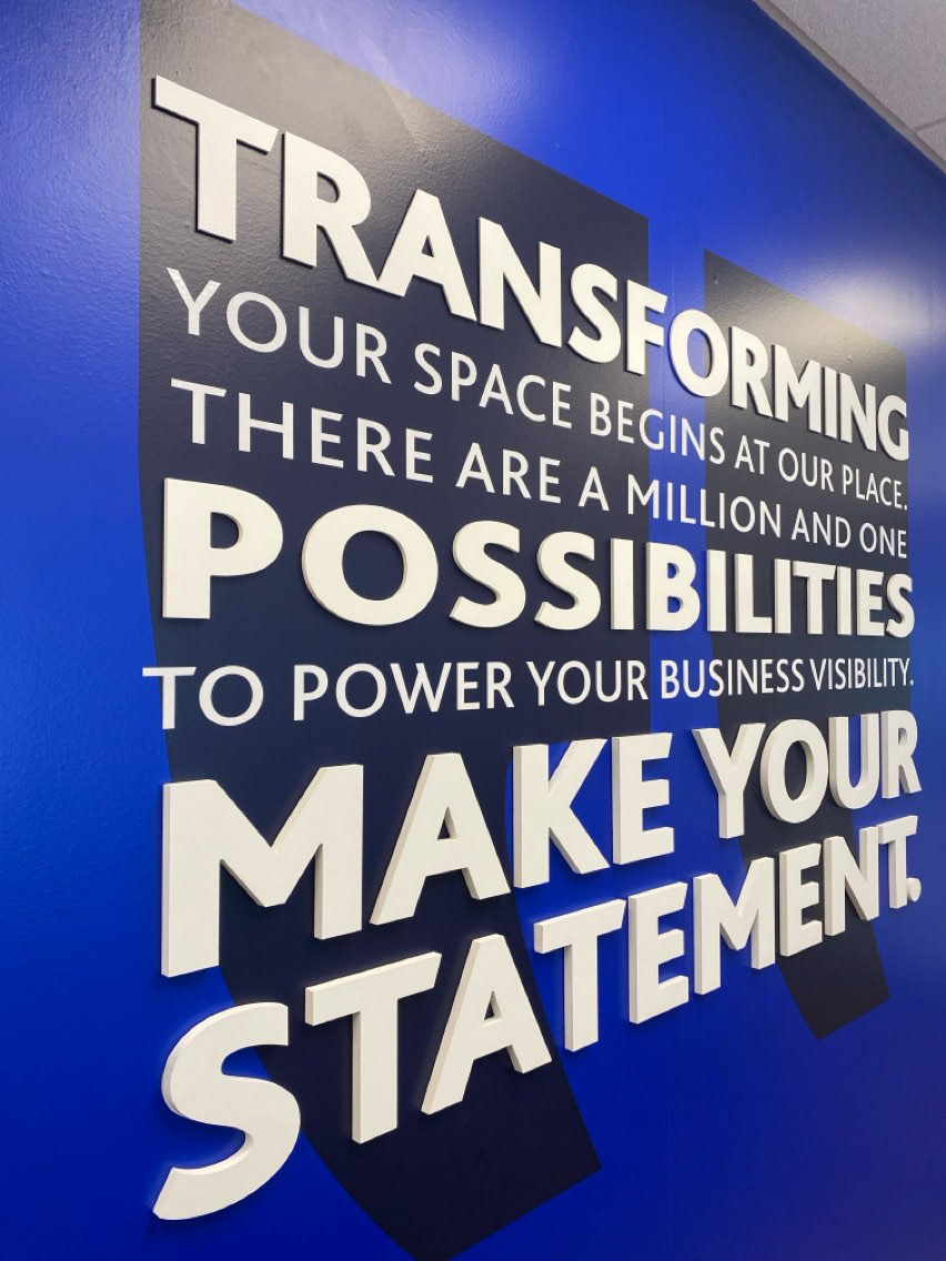 Dimensional Statement Wall