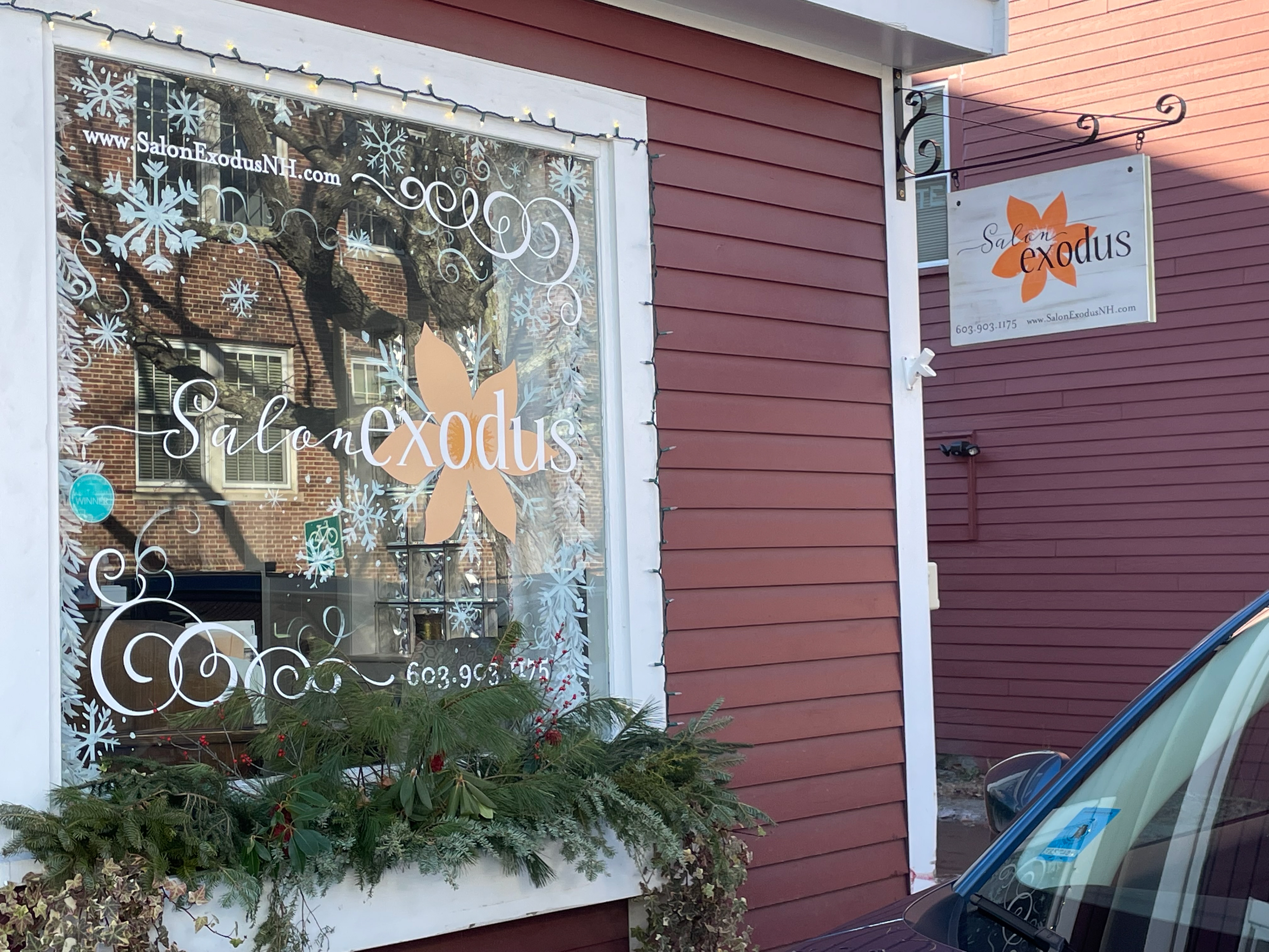 Window vinyl design & seasonal window paint