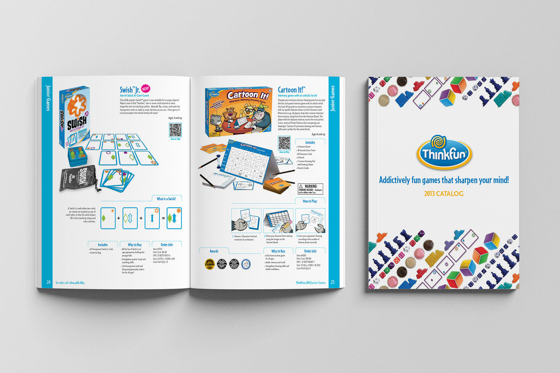 Annual catalog cover, layout and branding for yearly marketing materials