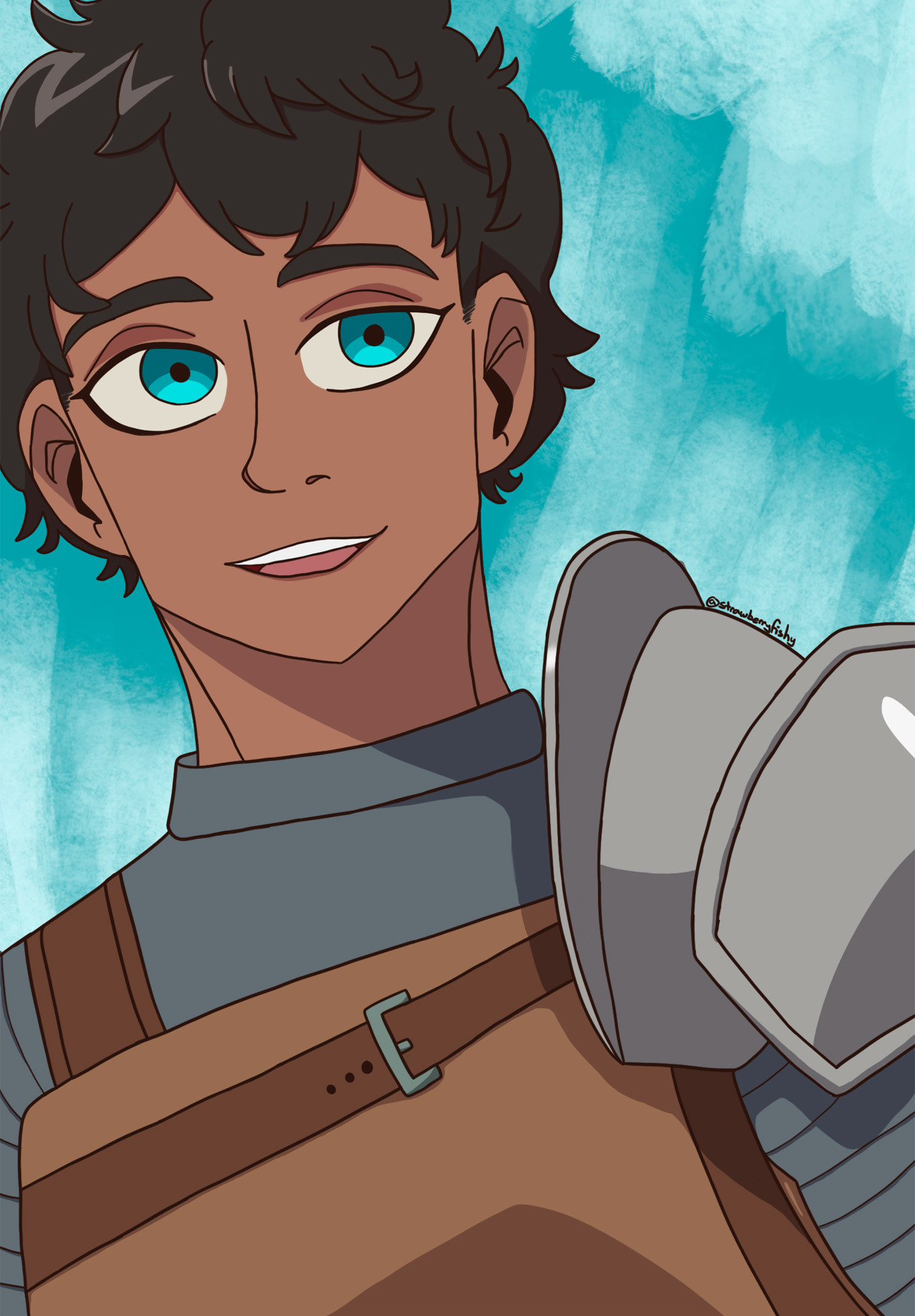 digital illustration anime character drawing