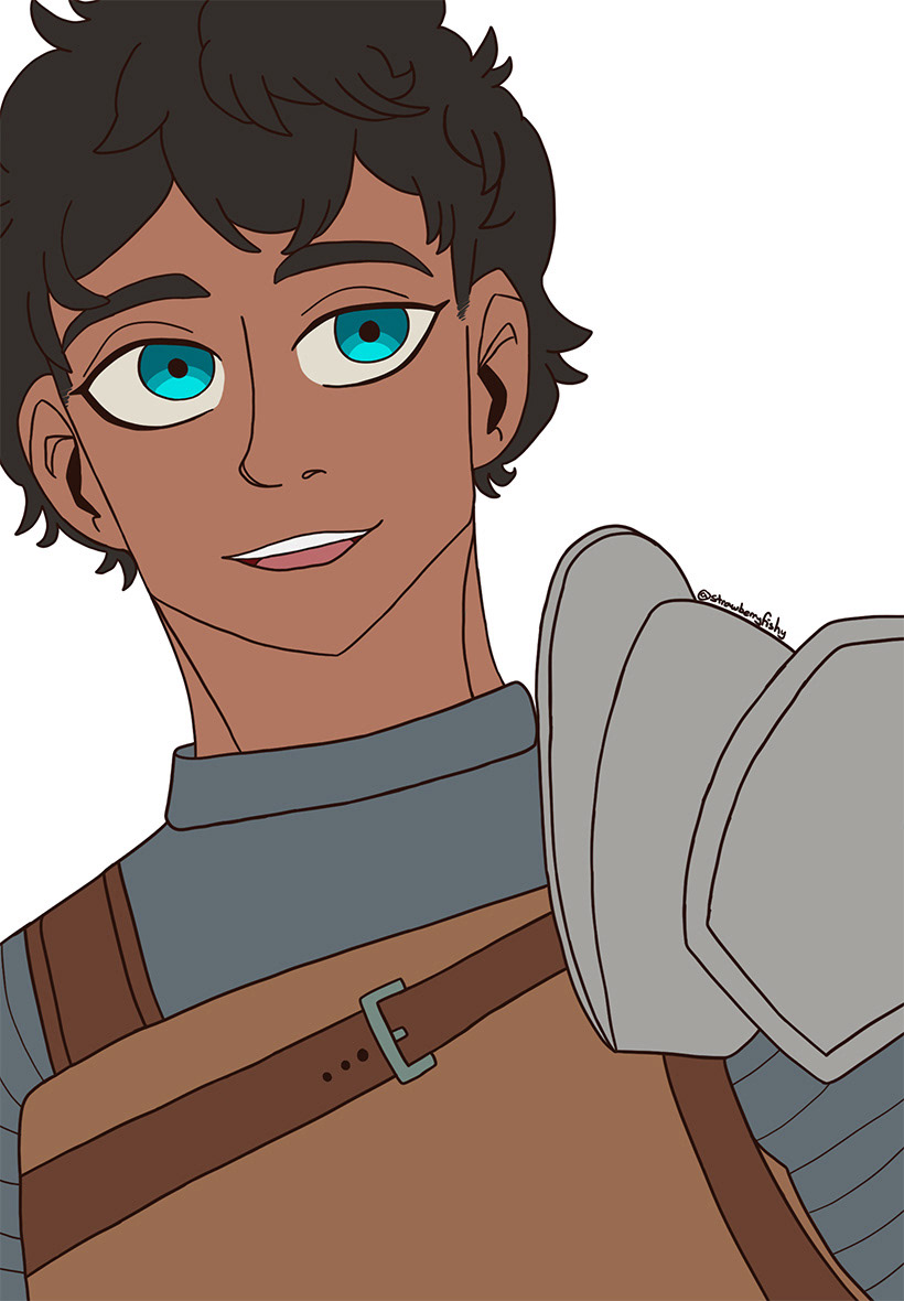 flat colour version of illustration