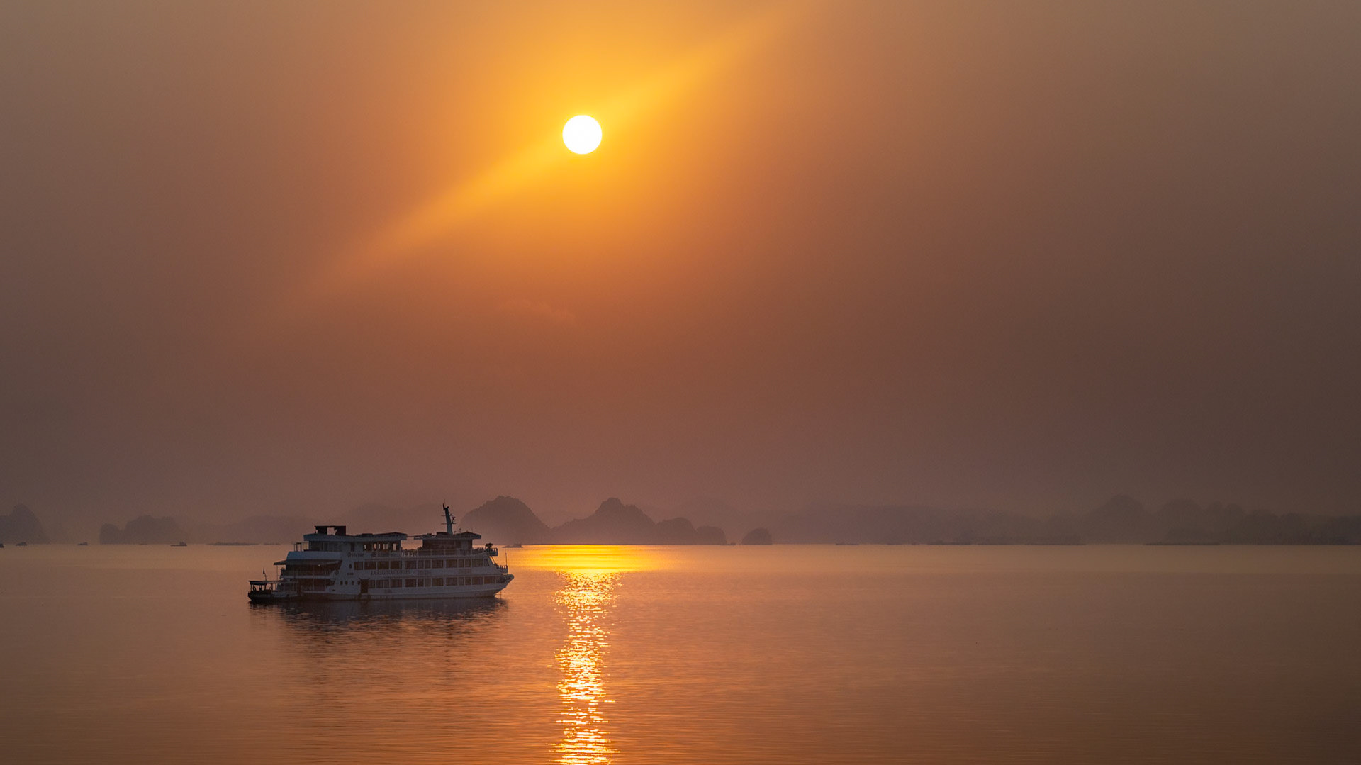 Hazy Halong Bay