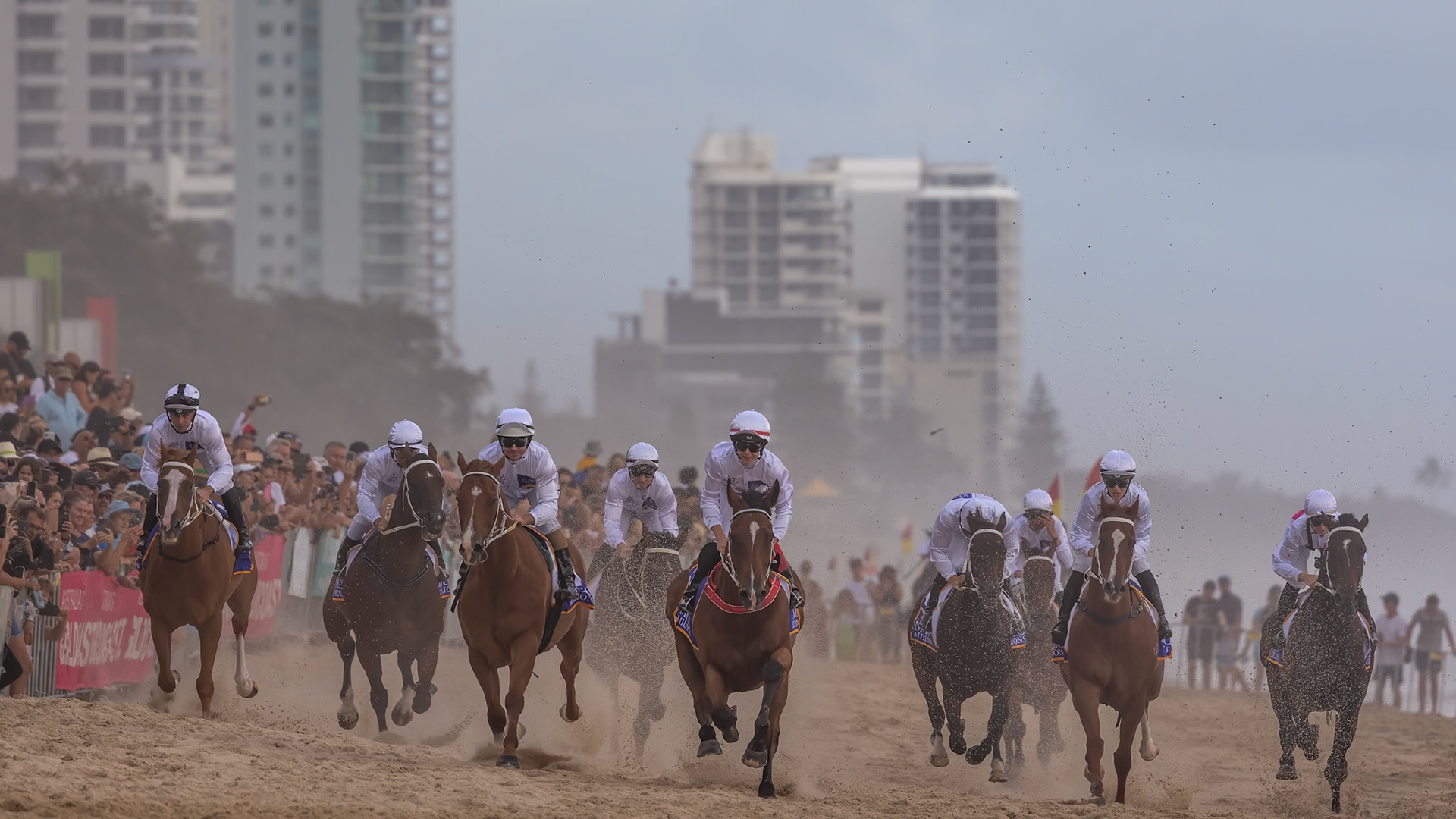 Mid Race on the Beach
