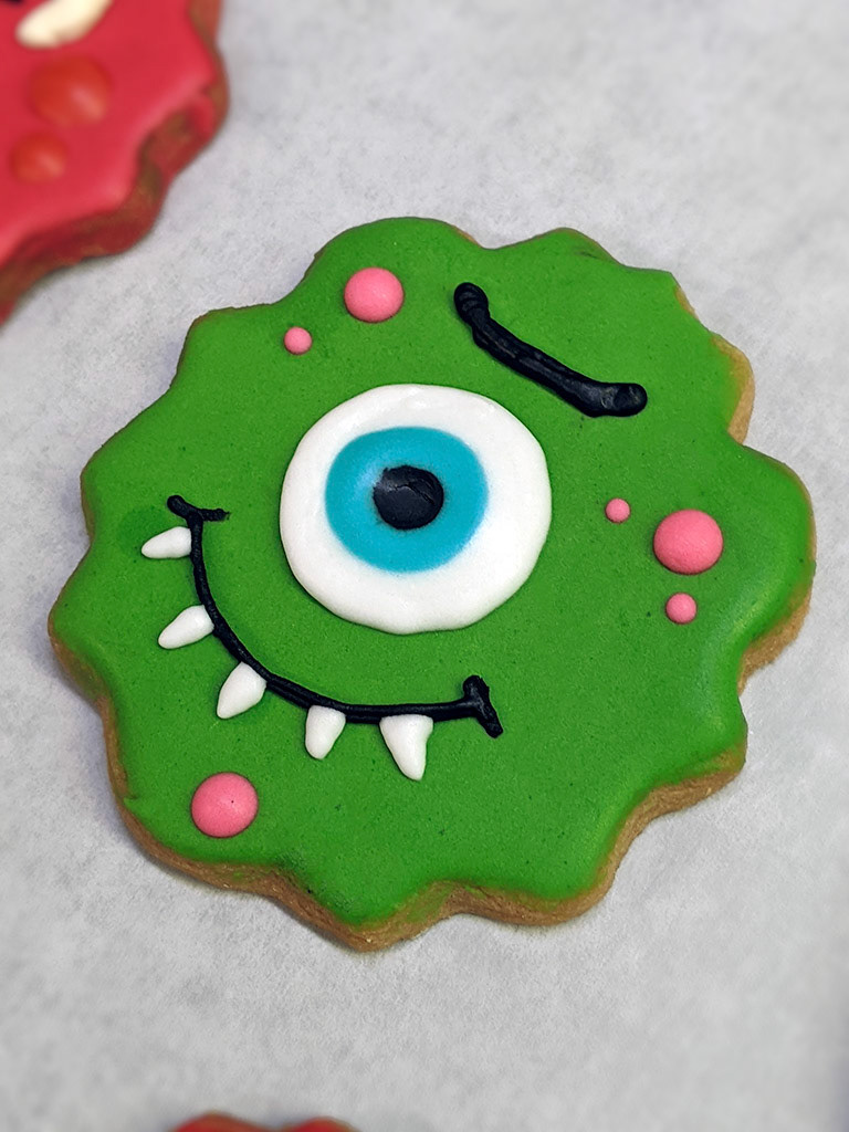 Halloween Iced Cookie Cyclops Monster Design by Novastarr Nelson