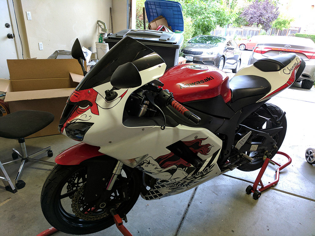 Motorcycle Sharpie Project Full Body Left