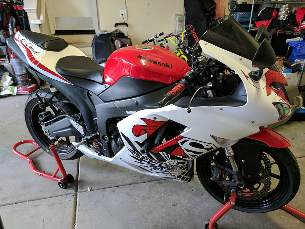 Motorcycle Sharpie Project Full Body Right