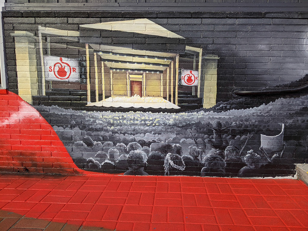School of Rock Mural Greek Theater and Audeince Photo