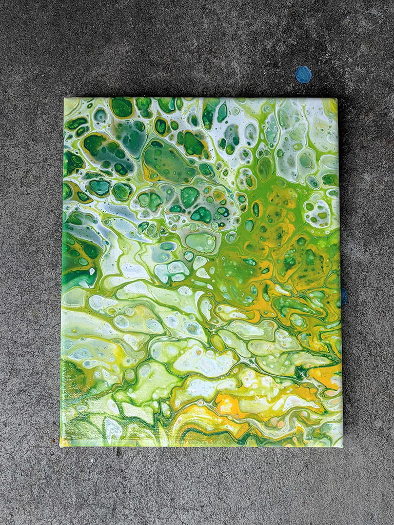 Algae 10x8 Acrylic On Canvas by Novastarr Nelson Photo