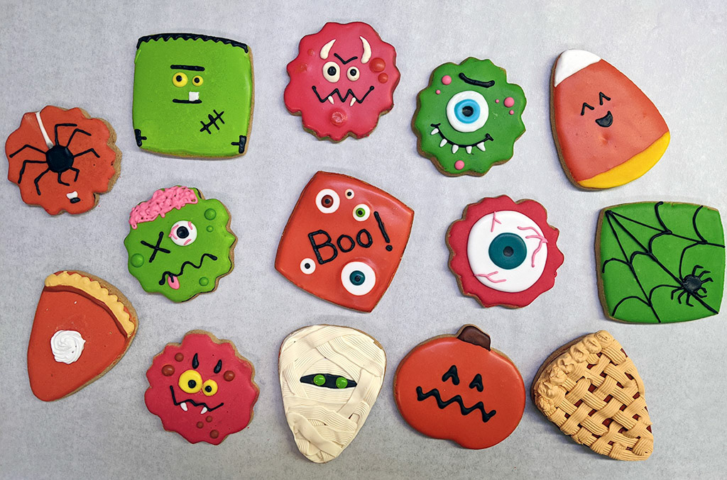 Halloween Iced Cookie Designs by Novastarr Nelson