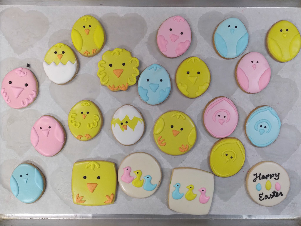 Easter Iced Cookies Ducks and Chicks Designs by Novastarr Nelson