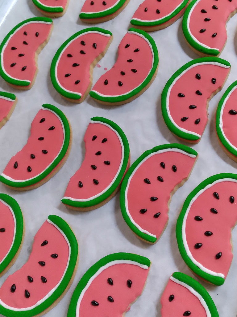 Renaud's Iced Cookies Watermelon, Design by Renaud's