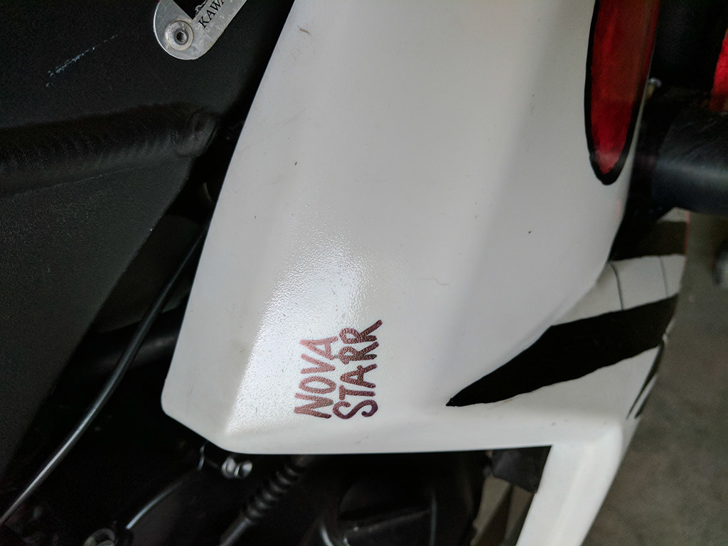 Motorcycle Sharpie Project Back Fender Signature