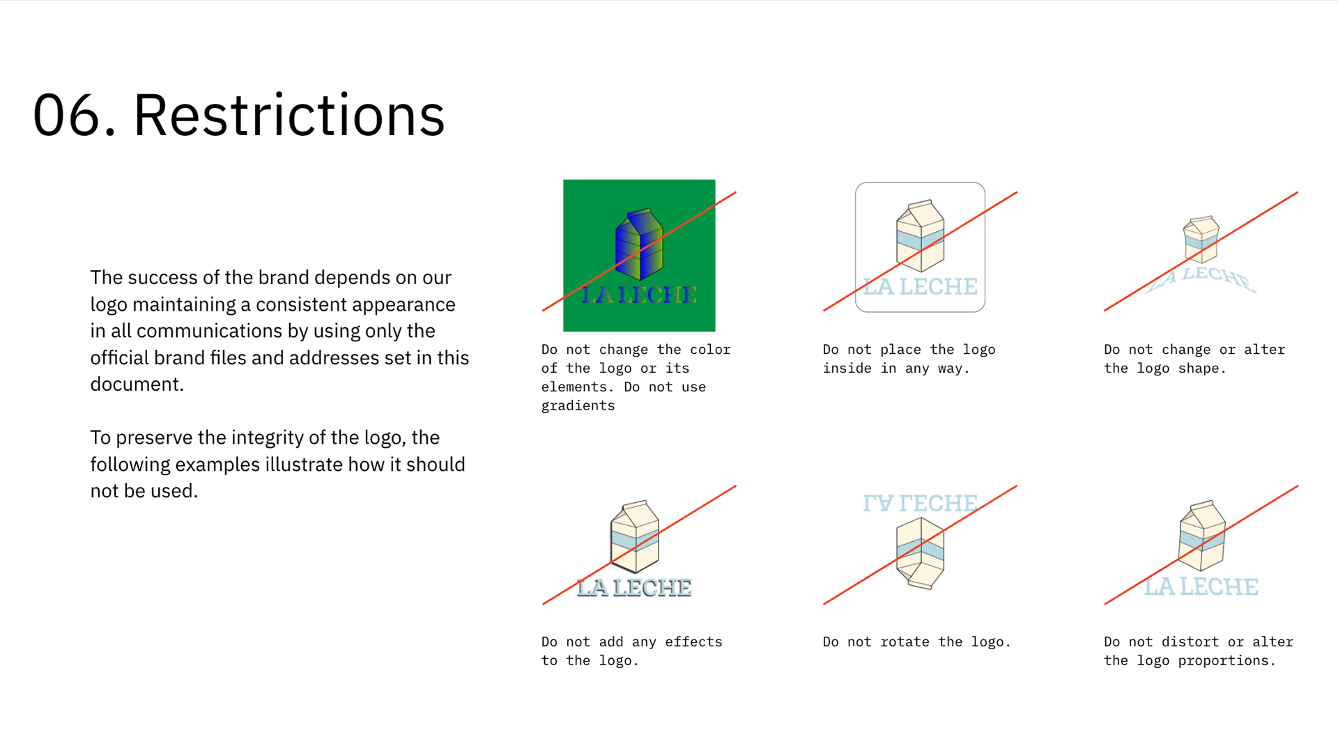 Logo Restrictions