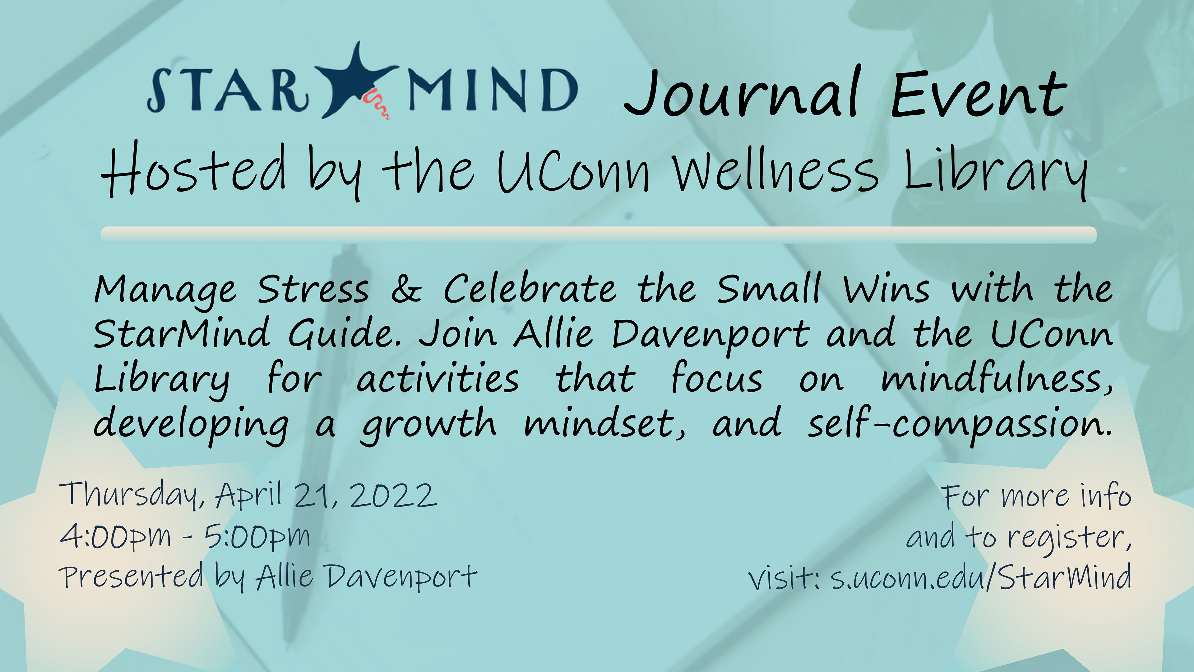 Journal Event Marketing Screen