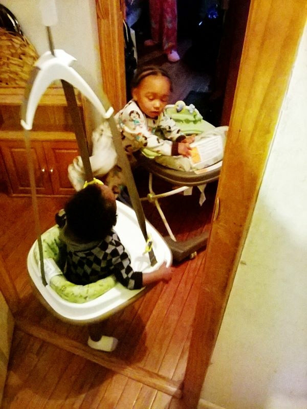 March 2014 Kemontay & Si-Si at grandparents Dale City Home