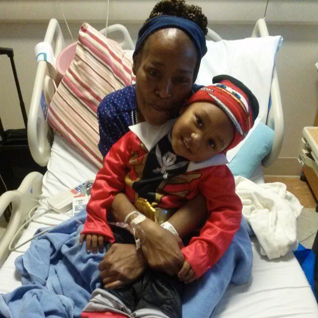 10/31/2014 Kemontay & Gram Gram Fairfax Hospital (with Mother Jakia Carroll)