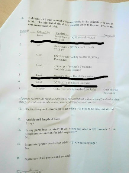 All DHS staff removed as witness after Final Order 4/26/2019 Against DHS, TCP, VWFC "Denying family basic needs and human rights