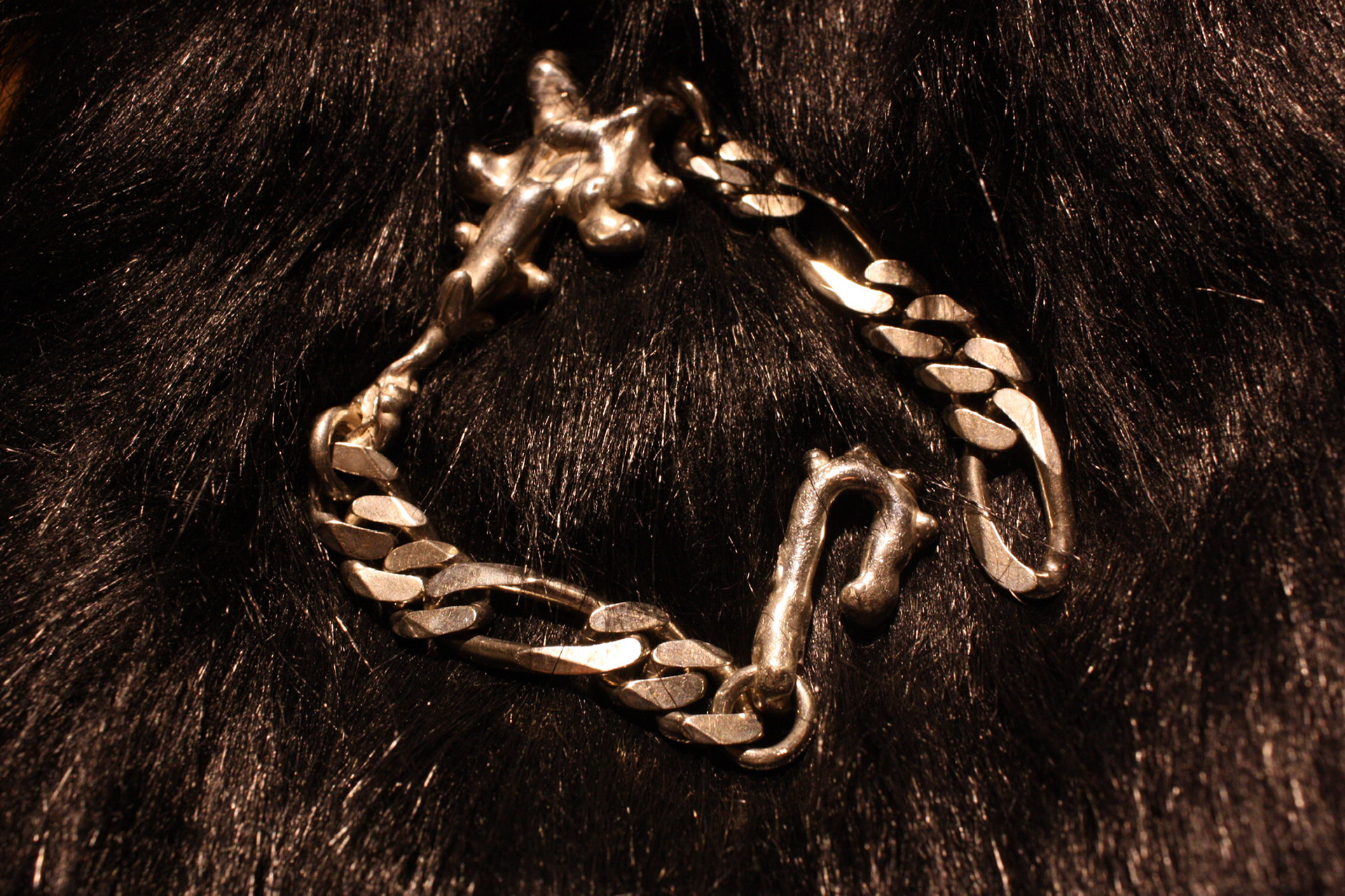 Dead Flower Bracelet, Sterling Silver