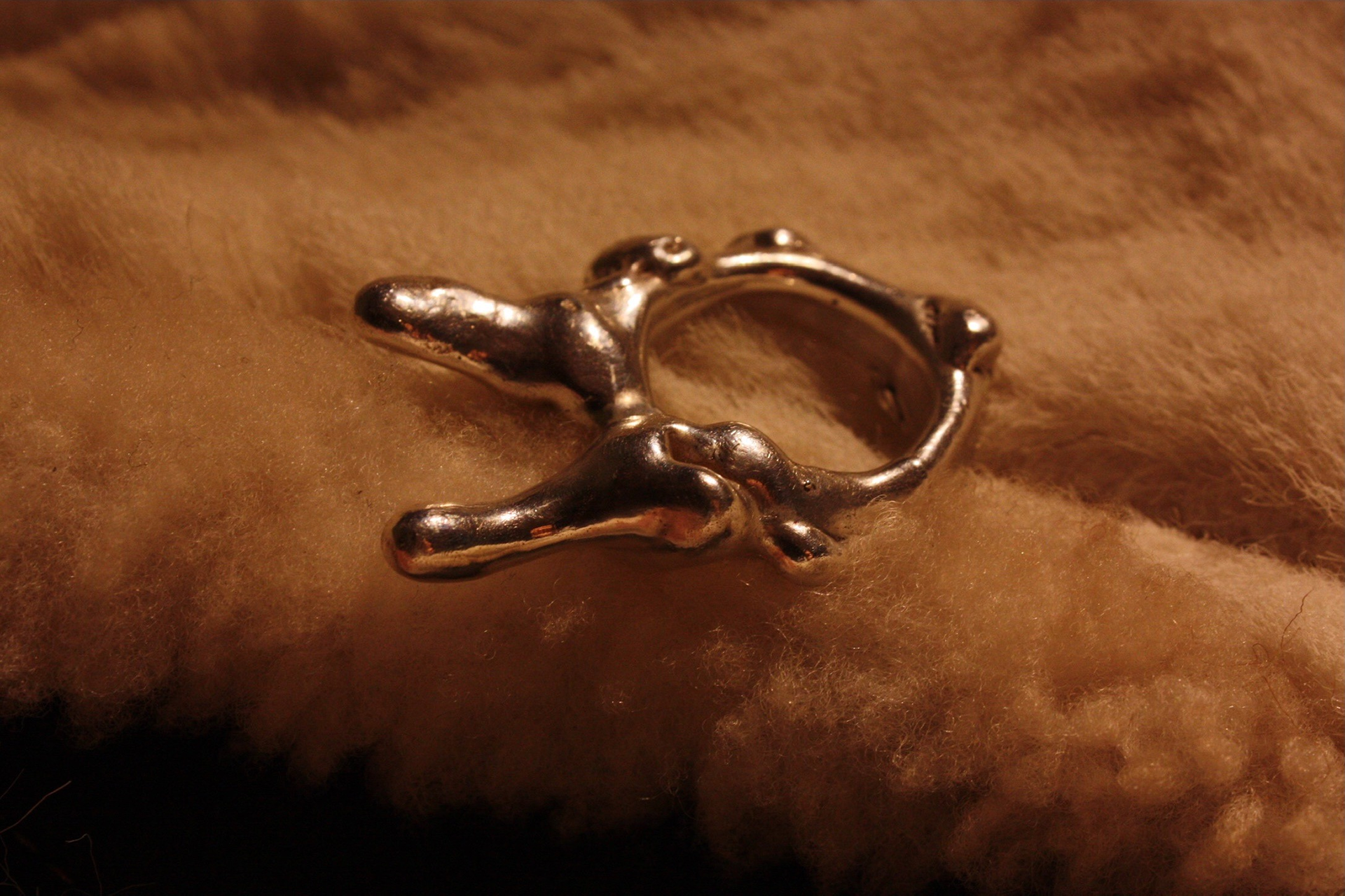 Androgen Ring, Sterling Silver