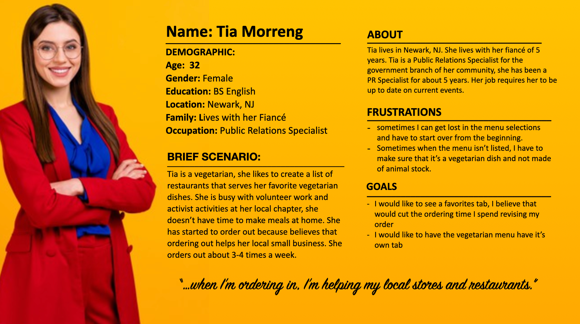 Persona: Tia
