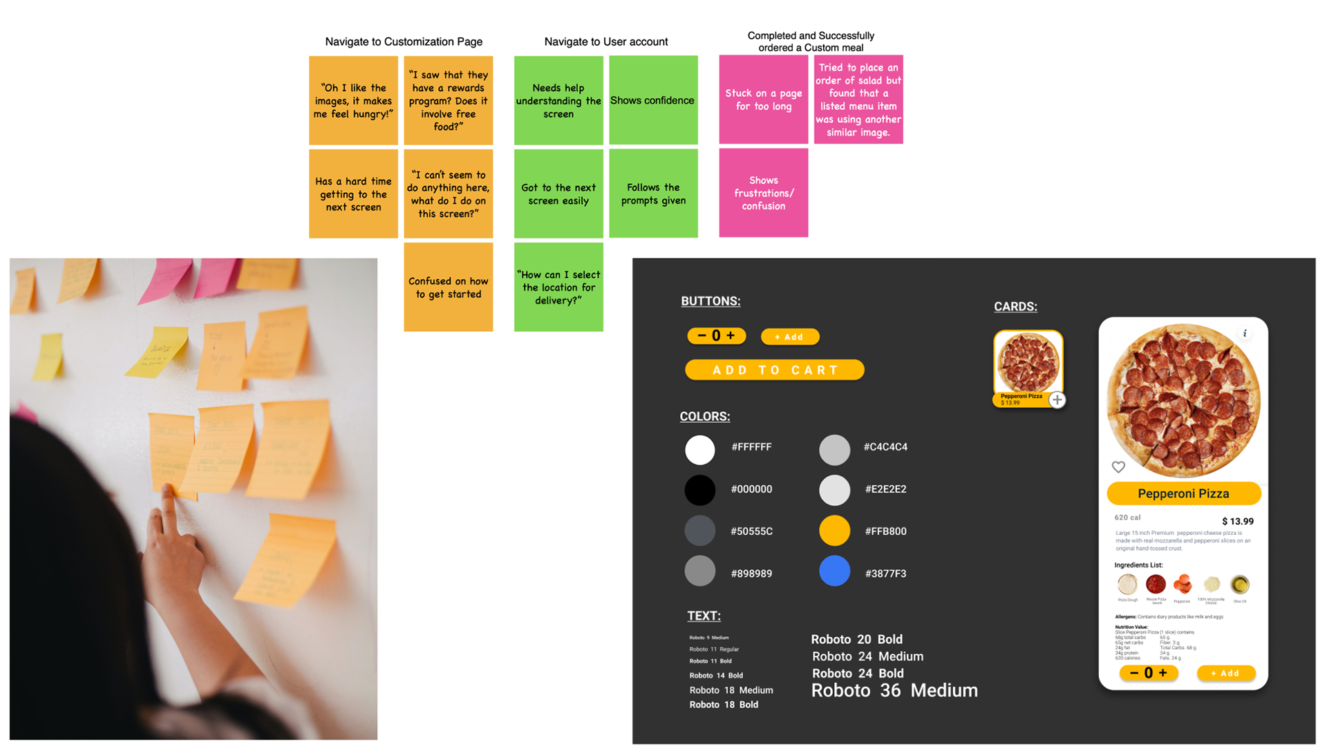 Image: Affinity Mapping and Visual Identity aid