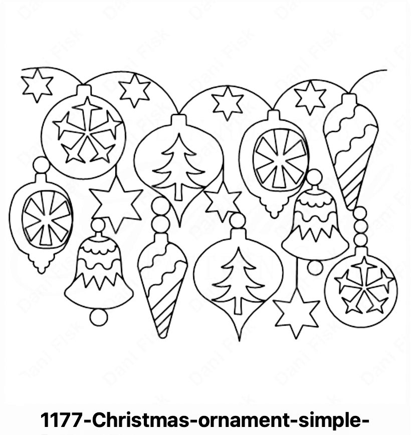 1177 Christmas Ornament Simple