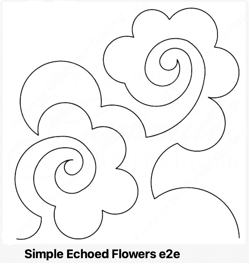 Simple Echoed Flowers