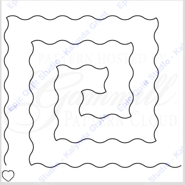 EQS GREEK KEY WIGGLE SQUARE